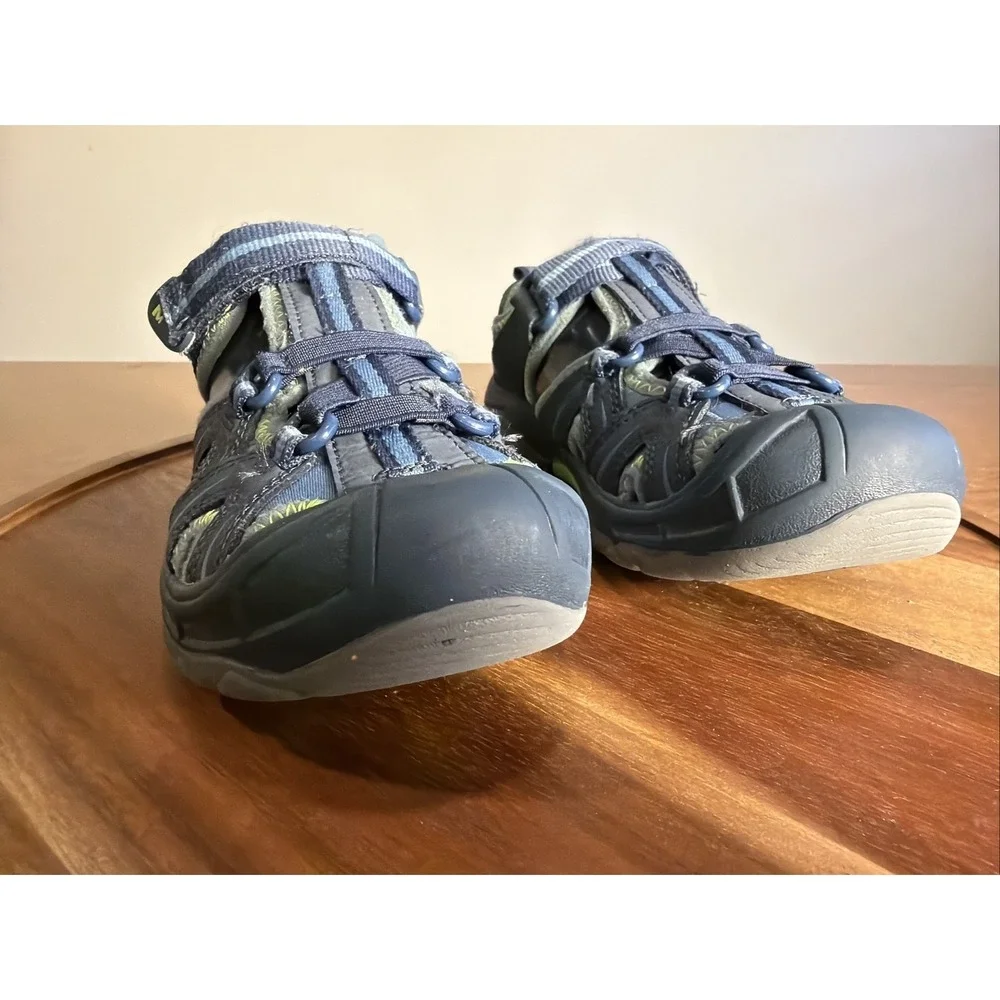 Merrell Hydro Hiker Sandals Youth Boys Size 1 Navy Green Waterproof Hiking Shoes